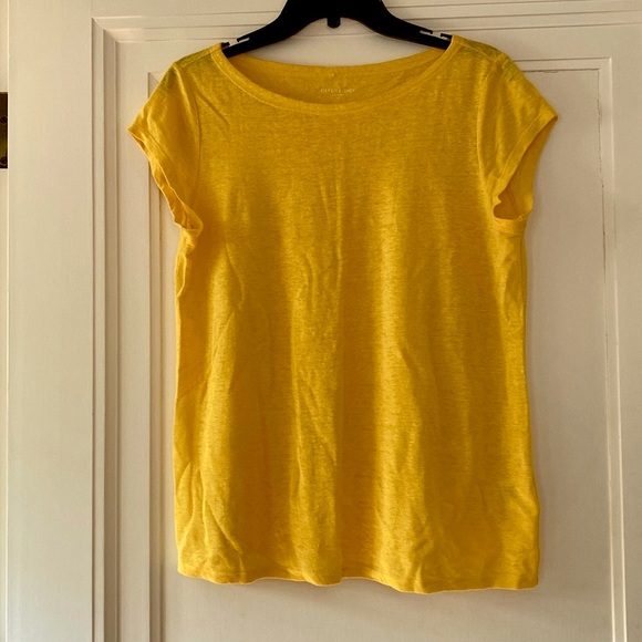 Eileen Fisher short sleeve linen top - Picture 1 of 6